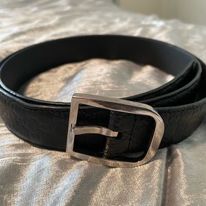 Black mini GG logo belt size 105